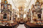 Intérieur, l'église des Dominicains du Saint-esprit, Dominikonu Street, Vilnius, Lituanie, pays baltes, l'Europe