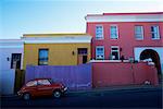 La région de Bo-Kaap, où de nombreux musulmans cap vivent, connu pour ses maisons colorées, Cape Town, Afrique du Sud, Afrique