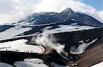 At the top of Mount Etna volcano, Sicily, Italy, Europe