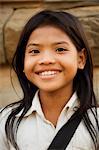 Portrait of Cambodian girl, Siem Reap, Cambodia, Indochina, Southeast Asia, Asia