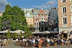 Street cafe, Doma Square, Riga, Latvia, Baltic States, Europe