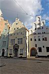 Architecture of the Old Town (the Three Brothers), Riga, Latvia, Baltic States, Europe