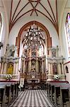 Interior of St. Anne's church, Vilnius, Lithuania, Baltic States, Europe