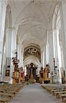 Intérieur des Bernardins église et monastère, Vilnius, Lituanie, pays baltes, Europe