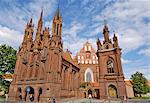 Sainte-Anne et Bernardine églises, Vilnius, patrimoine mondial UNESCO, Lituanie, pays baltes, Europe