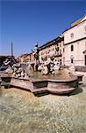 Moro fontaine, place Navona, Rome, Lazio, Italie, Europe