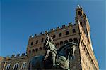 Statue de Cosme I, Palazzo Vecchio, Piazza della Signoria, Florence, UNESCO World Heritage Site, Toscane, Italie, Europe