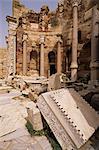 Basilique de la justice, Leptis Magna, Site du patrimoine mondial de l'UNESCO, la Tripolitaine, la Libye, en Afrique du Nord, Afrique