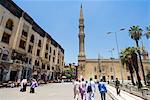 El Hussein Square et la mosquée, au Caire, en Égypte, en Afrique du Nord, Afrique