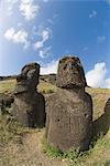 Moai Quarry, Rano Raraku Volcano, UNESCO World Heritage Site, Easter Island (Rapa Nui), Chile, South America