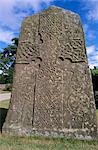 Christian Pictish cross, Glamis churchyard, Angus, Scotland, United Kingdom, Europe