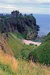 Dunnotar Castle dating from the 14th century, near Stonehaven, Aberdeenshire, Scotland, United Kingdom, Europe