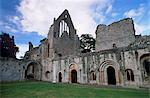 Dryburgh Abbey, gegründet im 12. Jh., in der Nähe von Kelso, Scottish Borders, Schottland, Vereinigtes Königreich, Europa