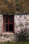 Abandonné la maison, Duncansclett, Burra Ouest, du sud du continent, îles Shetland, Ecosse, Royaume-Uni, Europe