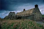 Crofthouse Museum at Boddam, croft dating from the 19th century, South Mainland, Mainland, Shetland Islands, Scotland, United Kingdom, Europe