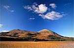 Loch Cill Chriosd and Beinn na Caillich, 732 m, in autumn, Isle of Skye, Inner Hebrides, Scotland, United Kingdom, Europe