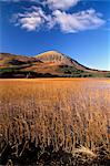 Loch Cill Chriosd and Beinn na Caillich, 732 m, in autumn, Isle of Skye, Inner Hebrides, Scotland, United Kingdom, Europe