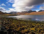 Loch Hainort and Red Cuillins range, Isle of Skye, Inner Hebrides, Scotland, United Kingdom, Europe