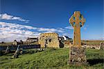 Medieval burial ground and chapels, at Howmore (Tobha Mor), South Uist, Outer Hebrides, Scotland, United Kingdom, Europe