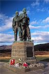 The Commando Memorial, a World War II memorial, Fort William area, Highland region, Scotland, United Kingdom, Europe