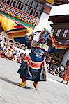 Buddhistische Festival (Tsechu), Trashi Chhoe Dzong, Thimphu, Bhutan, Asien