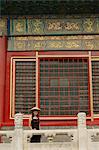 Chinese woman in the Forbidden City, Beijing, China, Asia