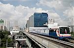 BST (Bangkok Sky Train), Bangkok, Thailand, Southeast Asia, Asia