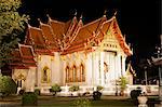 Wat Benchamabophit (Temple de marbre), Bangkok, Thaïlande, Asie du sud-est, Asie