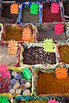 Spices at the market in the old town, Nice, Alpes Maritimes, Provence, Cote d'Azur, French Riviera, France, Europe