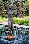Leo Mol Sculpture Garden dans le parc Assiniboine, Winnipeg, Manitoba, Canada, en Amérique du Nord