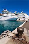 Cruise ships at Prince George Wharf, Nassau, New Providence Island, Bahamas, West Indies, Central America