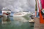 Cruise ships, Heritage Quay, St. Johns, Antigua Island, Antigua and Barbuda, Leeward Islands, Lesser Antilles, West Indies, Caribbean, Central America