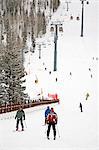 Lionshead Village ski run, Vail Ski Resort, Rocky Mountains, Colorado, United States of America, North America