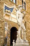 Statue of David, Palazzo Vecchio, Florence, UNESCO World Heritage Site, Tuscany, Italy, Europe