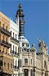 Plaza del Ayuntamiento (City Hall Square), Valencia, Spain, Europe