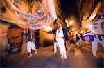 Clubs parade, San Fermin festival, Pamplona, Navarra, Euskadi, Spain, Europe