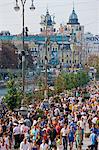 Annual Independence Day parade along Khreshchatyk Street and Maidan Nezalezhnosti (Independence Square), Kiev, United Kingdomraine, Europe