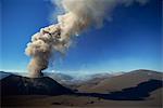 Neue eruptive Kegel an der Flanke des Volcan Lonquimay, Araukanien Region, Chile, Südamerika