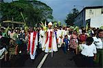 Palm Sunday procession in the centre of San Salvador, El Salvador, Central America