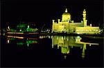 La Mosquée Omar Ali Saifuddin construit en 1958, Bandar Seri Begawan, Brunéi Darussalam, Bornéo, l'Asie du sud-est, Asie