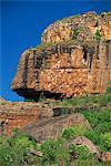 Nourlangie Rock, établissement autochtone sacrée et le site d'art rupestre Kakadu National Park, patrimoine mondial de l'UNESCO, Northern Territory, Australie, Pacifique