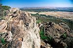 Anzeigen von Mount Ohlssen-Bagge Nordosten an Ost-Schichtstufe des Wilpena Pound, Flinders Ranges Nationalpark, South Australia, Australien, Pazifik