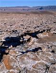 Vallée de la lune, désert d'Atacama, au Chili, en Amérique du Sud