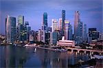 Skyline, Marina Bay, Singapour