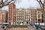 City Square in Barcelona, Catalonia, Spain