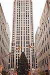 Sapin de Noël au Rockefeller Center, Manhattan, New York City, New York, États-Unis