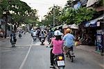 Motorcyclists in Ho Chi Minh City, Vietnam