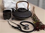 Teapot, Wild Plants and Stethoscope