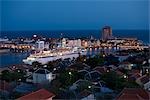 Croisière dans le port, Willemstad, Curaçao, Antilles néerlandaises