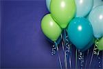 Balloons Against a Blue Background
